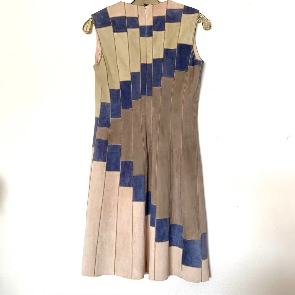 NWOT Tory Burch suede patch dress